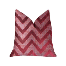 Valentina Red Luxury Throw Pillow, 12 x 20 in.