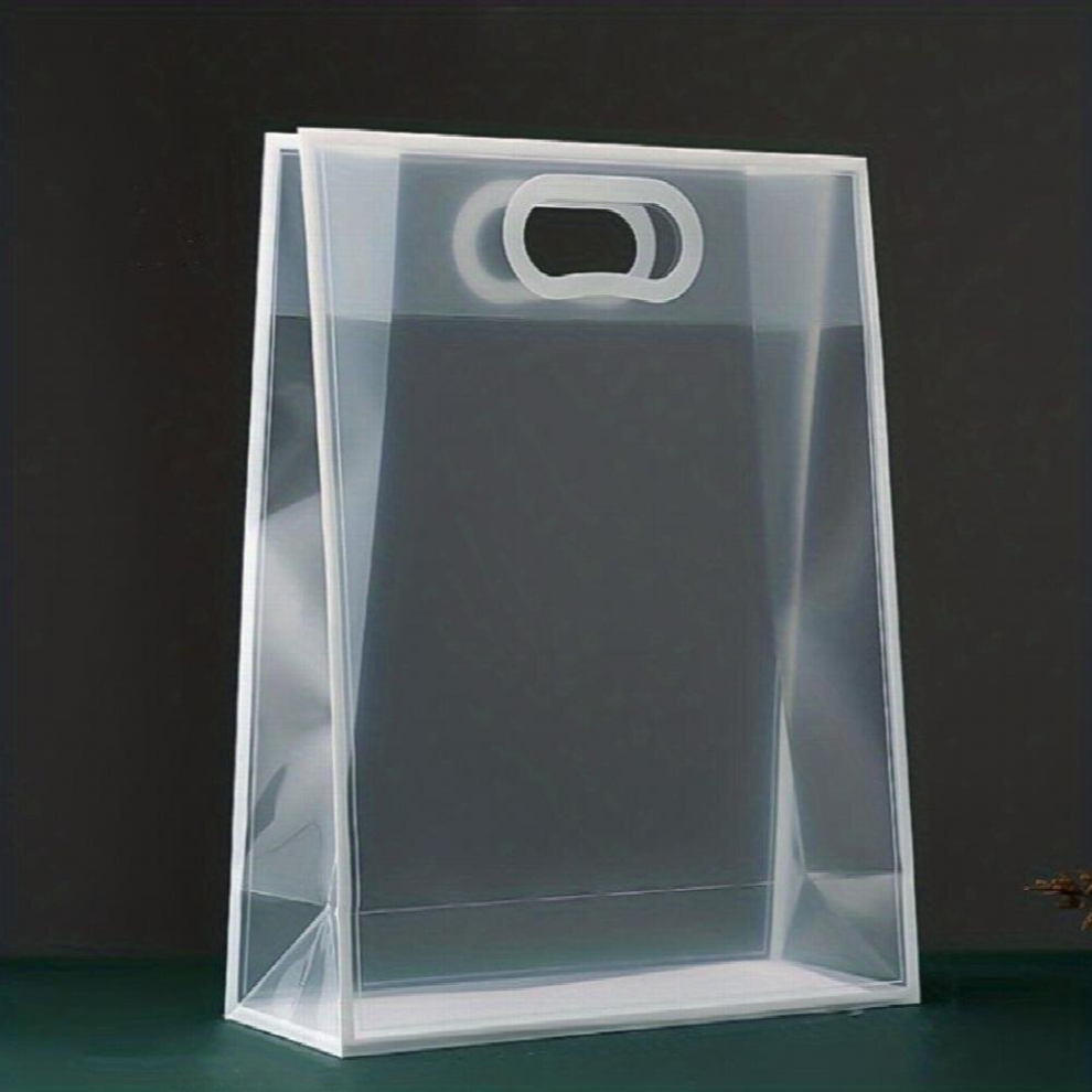 Multicoloured Pvc Transparent Handbag Large Cosmetic Bag Shopping Bag Toiletry Bag
