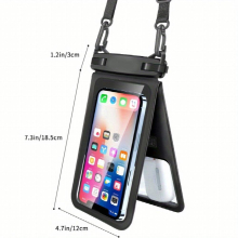 Clear PVC Mobile Phone Dry Bag Waterproof Diving Protective Case Touch Screen Phone Pouch
