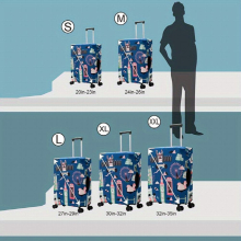 Cartoon Pattern Luggage Cover Lightweight Dustproof Protector Lightweight Travel Accessories