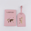 Baggage Tag Plane Boarding Pass PU Spot Leather Map Passport Protection 8