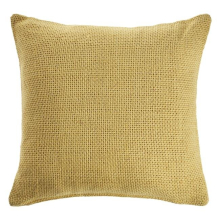 18 x 18 x 18 in. Yellow Solid Color Zippered 100 Percent Cotton Throw Pillow - Set of 2