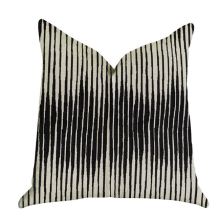 22 x 22 in. Black Crystal Luxury Double Sided Throw Pillow - Black & Beige