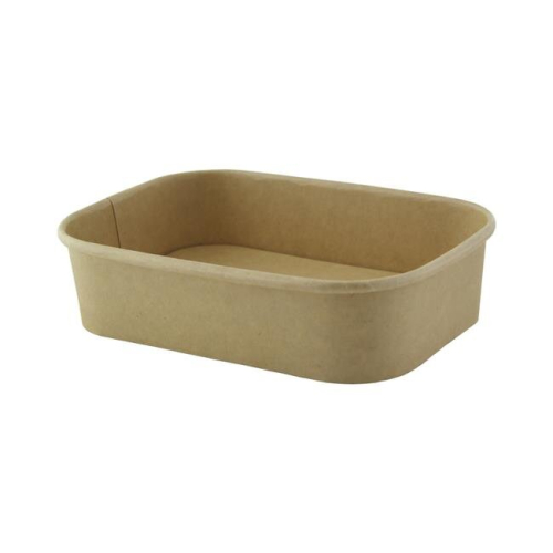 6.8 x 4.8 x 1.6 in. Rectangular Kraft Meal Box with Lamination, Kraft