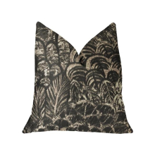 Rowan Gale Black & Beige Luxury Throw Pillow, 24 x 24 in.