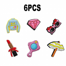 6 Pcs Travel Beach Bag Buckle Accessories Cartoon DIY Accessories Travel Accessories