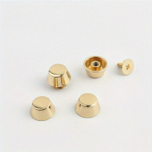 20Pcs Full Copper Bucket Nail Mushroom Bucket Rivets Metal Screw Back For Leather Craft DIY 8mm