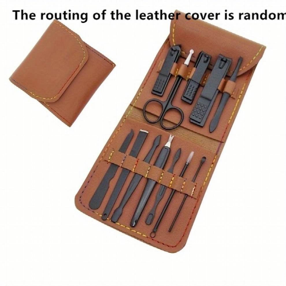 Nail Clipper 12pcs Set Portable Stainless Steel Manicure Set Beauty Tool For Travel