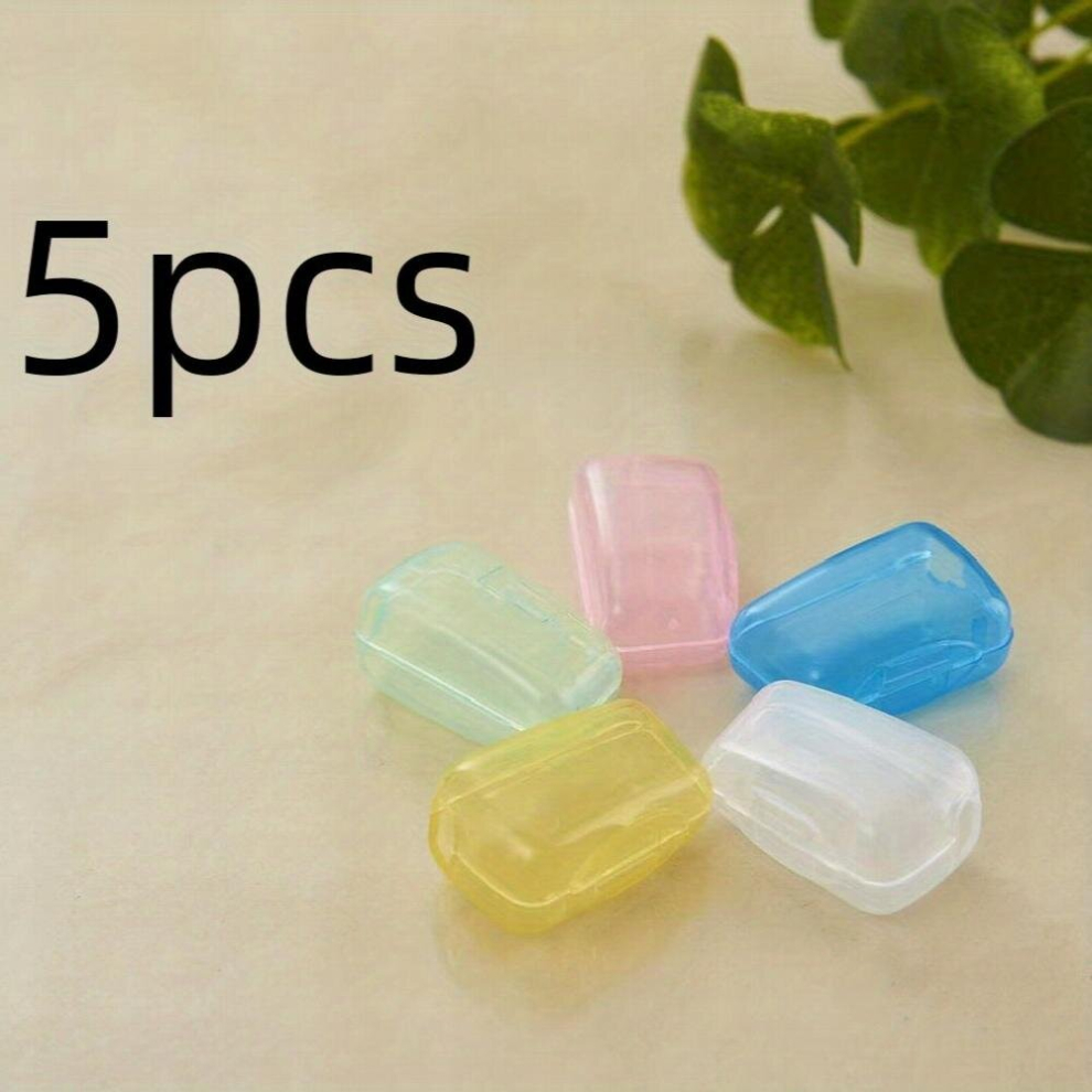 Multicoloured 5Pcs Travel Convenient Brush Sets Travel Accessories Toothbrush Organizer Toothbrush Protector Cover For Travel