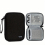 Gray Double layer Hard Disk Storage Bag Data Cable Storage Bag Portable Clutch Organizer 9