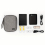 Gray Double layer Hard Disk Storage Bag Data Cable Storage Bag Portable Clutch Organizer 10