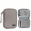 Gray Double layer Hard Disk Storage Bag Data Cable Storage Bag Portable Clutch Organizer 11