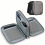 Gray Double layer Hard Disk Storage Bag Data Cable Storage Bag Portable Clutch Organizer 12