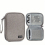 Gray Double layer Hard Disk Storage Bag Data Cable Storage Bag Portable Clutch Organizer 7
