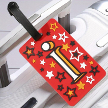 Vintage Silicone Luggage Tag Lightweight Durable Travel Accessory Portable Tag