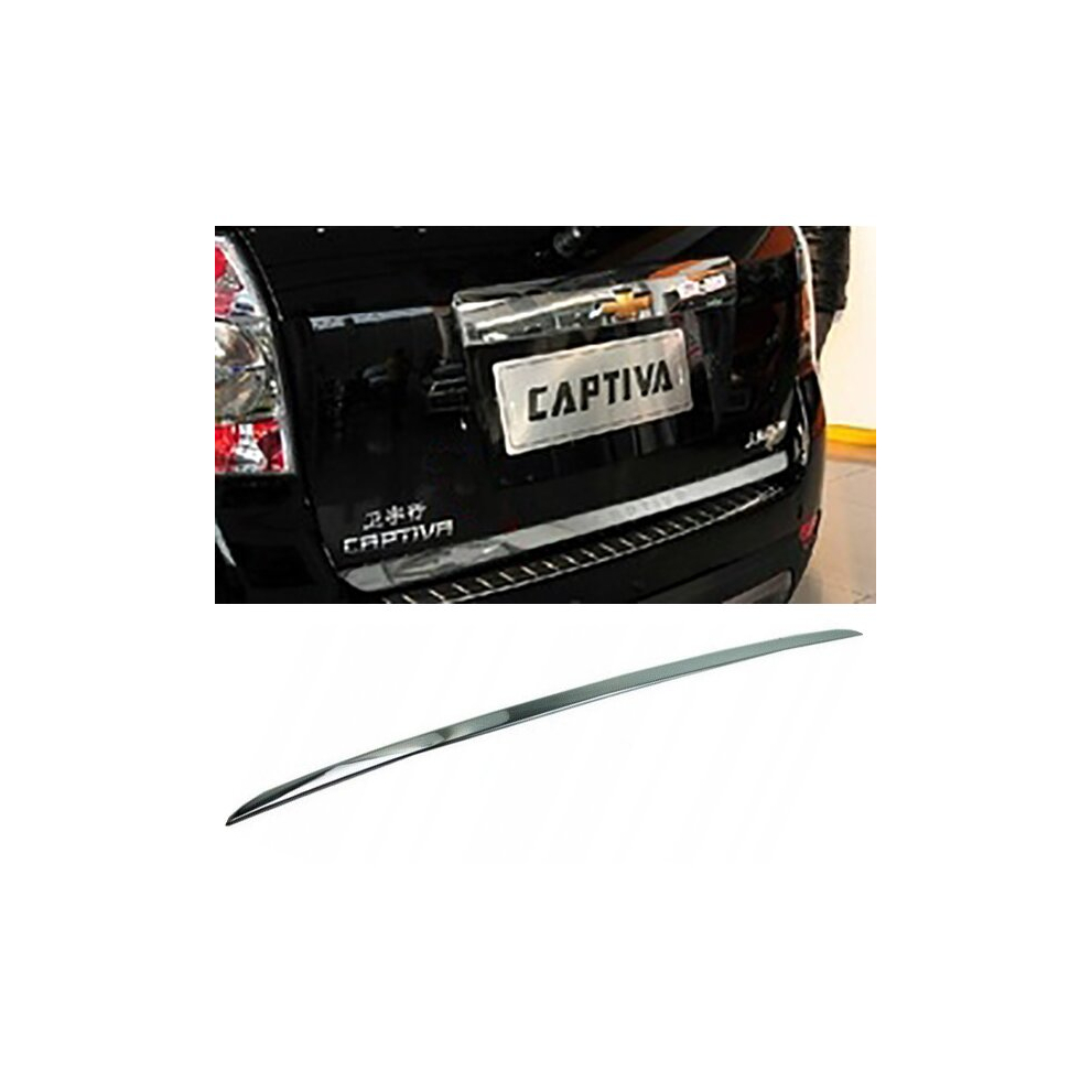 Chrome Trunk Trim - Tailgate Accent - Premium Car Rear Detail - Shine Enhancer Tuning Klape - Chevrolet Captiva 06-13 4107628570062