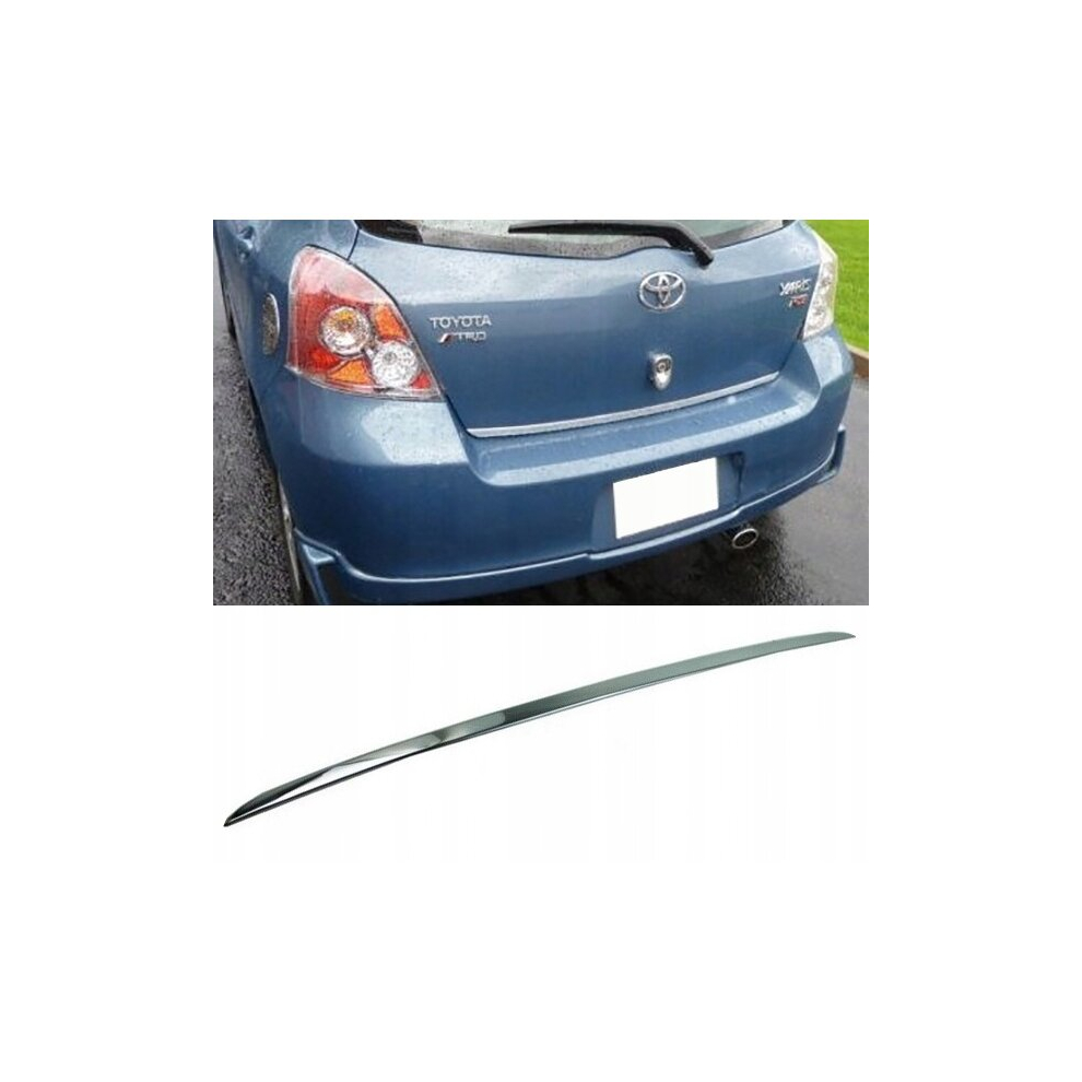 Chrome Trunk Trim - Tailgate Accent - Premium Car Rear Detail - Shine Enhancer Tuning Na Klape - Toyota Yaris Ii 05- 4108075015748