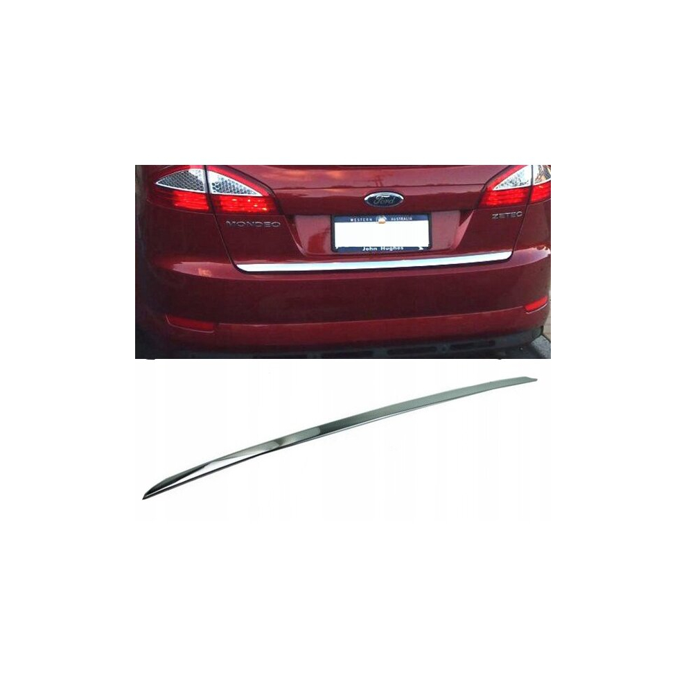 Chrome Trunk Trim - Tailgate Accent - Premium Car Rear Detail - Shine Enhancer Tuning Klapä Ford Mondeo Mk4 Saloon Hb 4118395566370