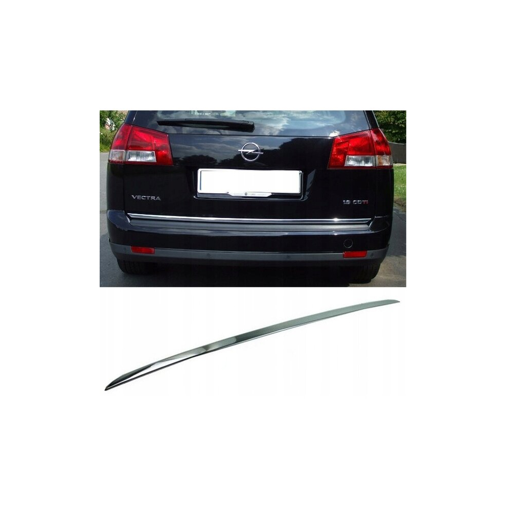 Chrome Trunk Trim - Tailgate Accent - Premium Car Rear Detail - Shine Enhancer Tuning Na Klape - Opel Vectra C Estate 4134114180061
