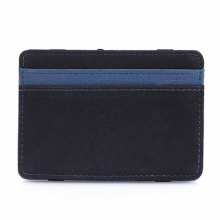 1pc Mens Leather Magic Wallet Money Clips Elastic Band Small Cash Holder Slim Purse