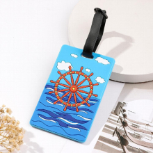 Stylish Print Silicone Luggage Tag Portable Durable Tag Boarding Tag For Travel