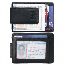 Money Clip Wallet Mens Minimalist Wallet RFID Blocking Front Pocket Wallet