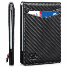 Mens Ultra thin Minimalist Anti theft Brush Money Clip