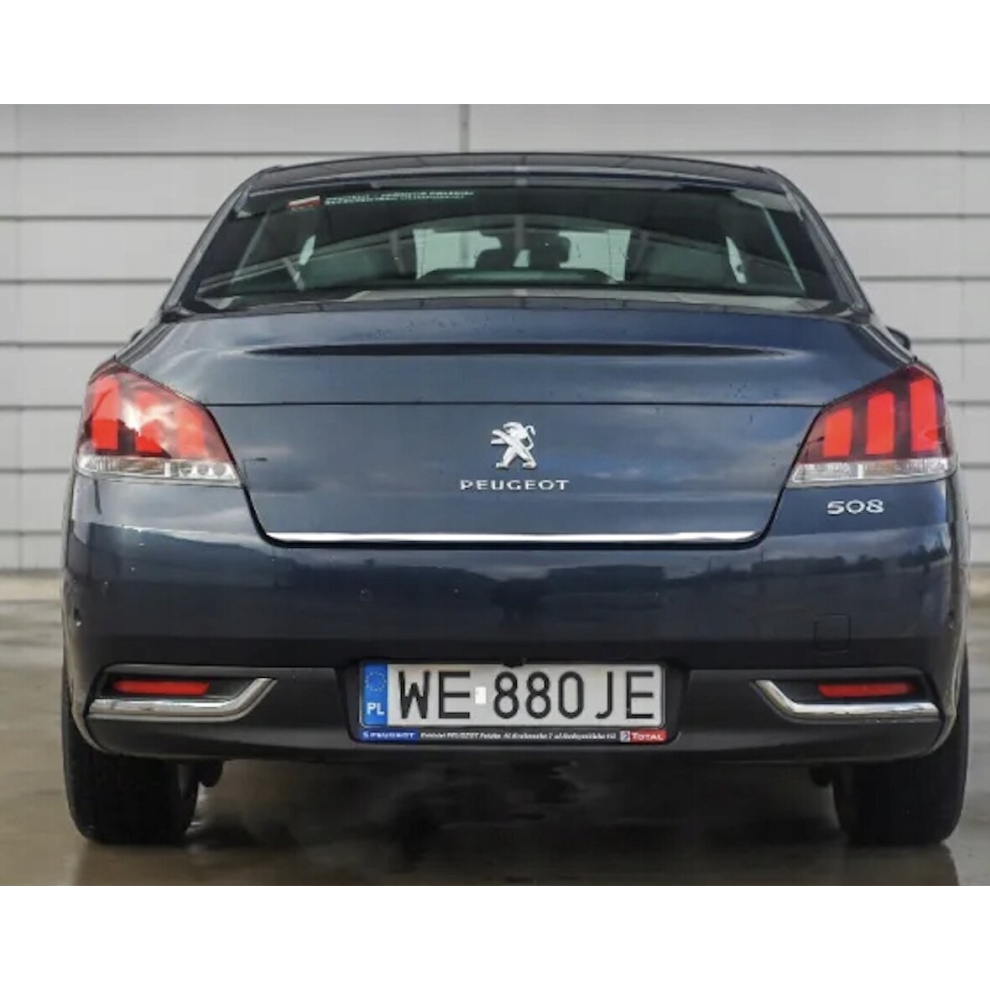 Peugeot 508 Saloon Chrome Trunk Trim - Tailgate Accent - Premium Car Rear Detail - Shine Enhancer Tuning Na Klape 4099460169309