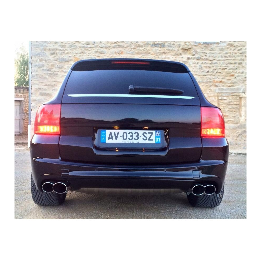 Porsche Cayenne I - Chrome Trunk Trim - Tailgate Accent - Premium Car Rear Detail - Shine Enhancer Szybä 4100241007380