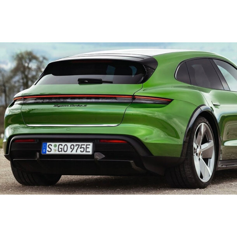 Porsche Taycan Turismo Chrome Trunk Trim - Tailgate Accent - Premium Car Rear Detail - Shine Enhancer 4137390965186