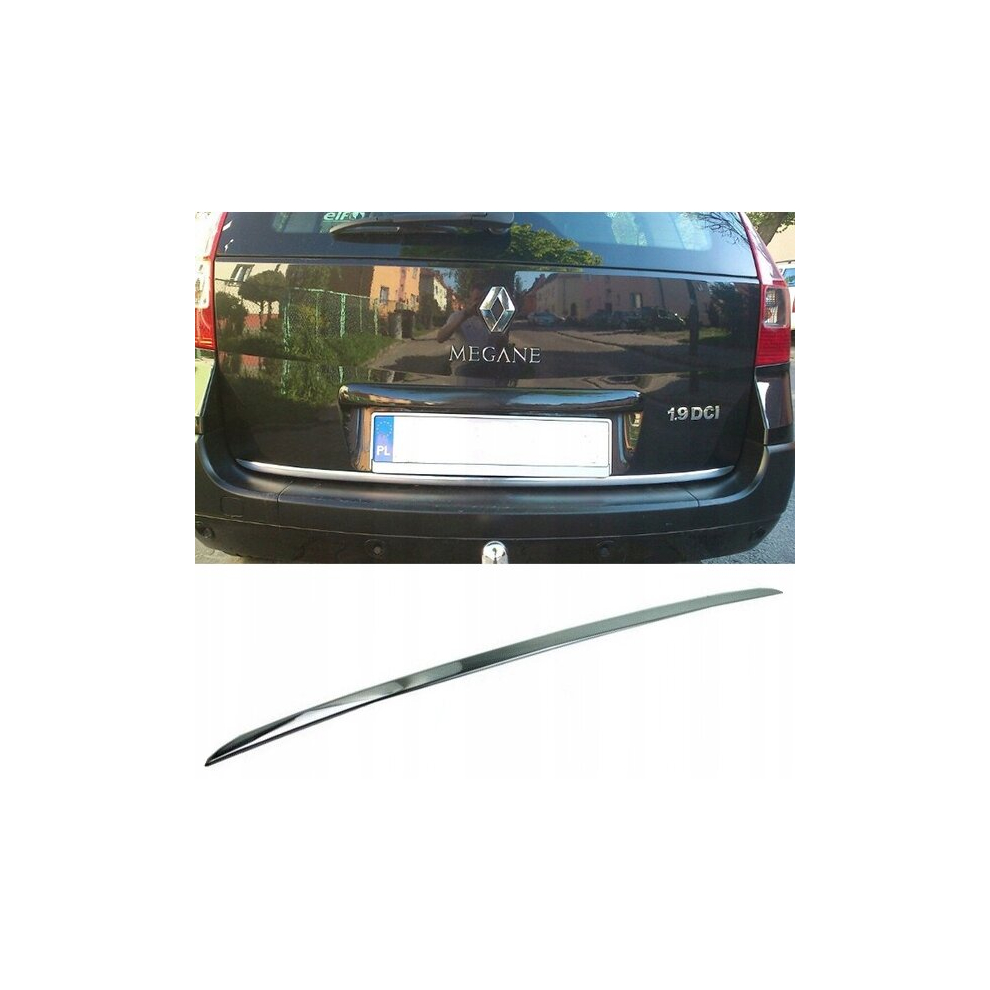 Renault Megane Ii Estate - Chrome Trunk Trim - Tailgate Accent - Premium Car Rear Detail - Shine Enhancer 4102361358854