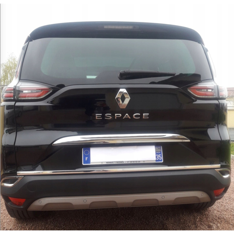 Renault Espace V 2015- Chrome Trunk Trim - Tailgate Accent - Premium Car Rear Detail - Shine Enhancer Tuning 4111301485864