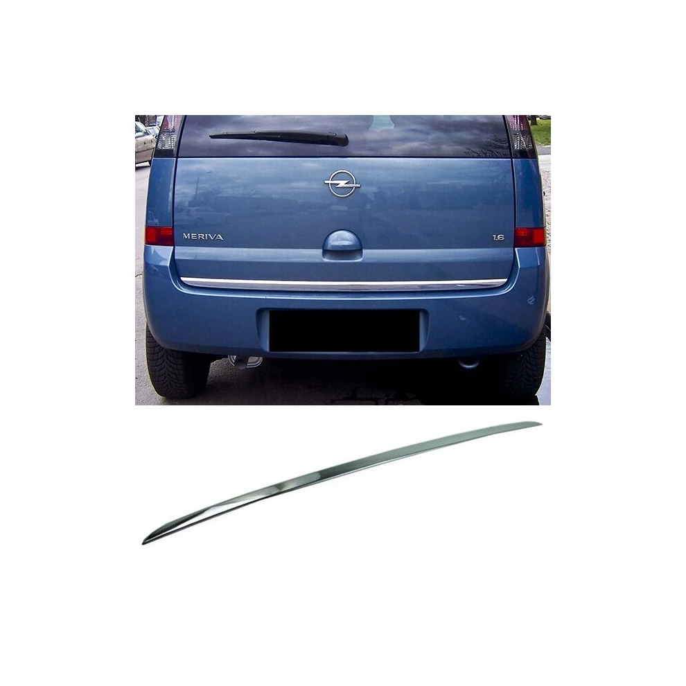 Opel Meriva A Chrome Trunk Trim - Tailgate Accent - Premium Car Rear Detail - Shine Enhancer Tuning 4101242010751