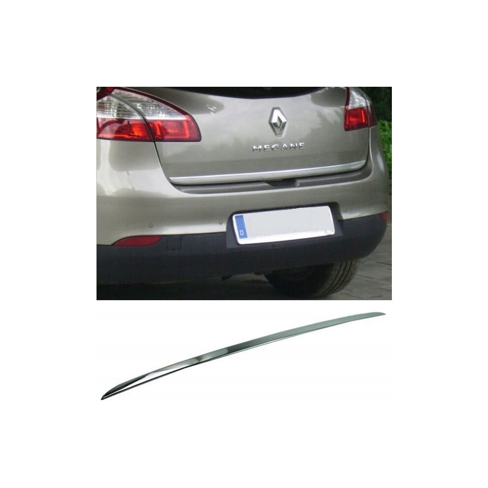 Renault Megane Iii Hb - Chrome Trunk Trim - Tailgate Accent - Premium Car Rear Detail - Shine Enhancer 4108812833666