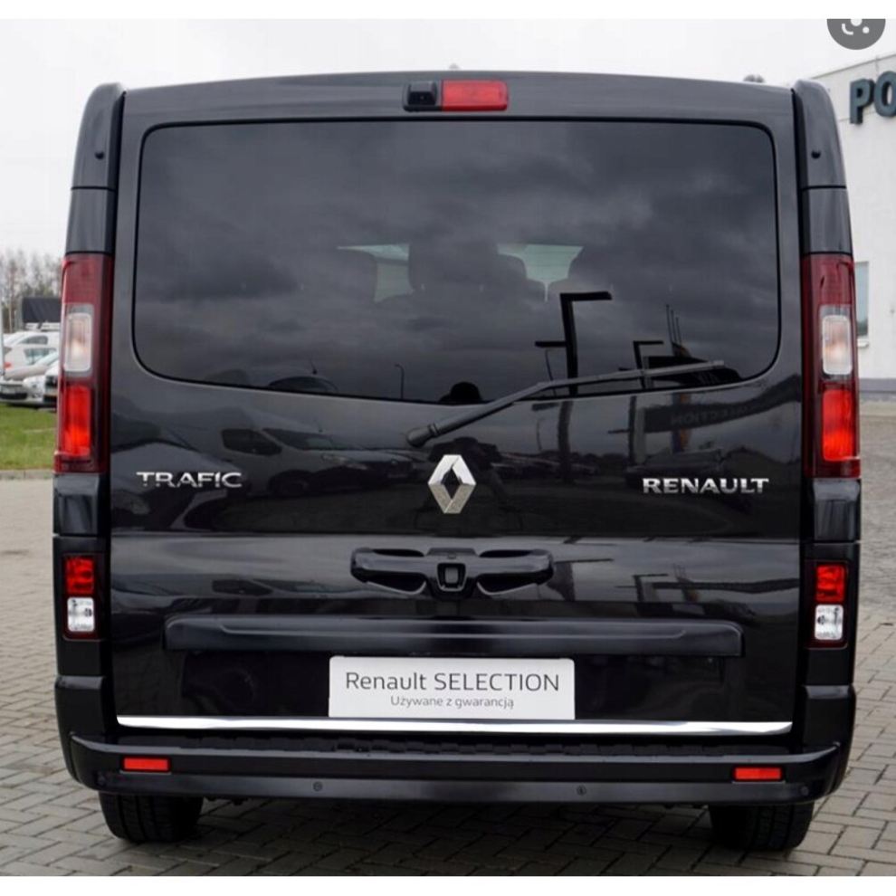 Renault Trafic - Chrome Trunk Trim - Tailgate Accent - Premium Car Rear Detail - Shine Enhancer Tuning Na Klape 4137577475637