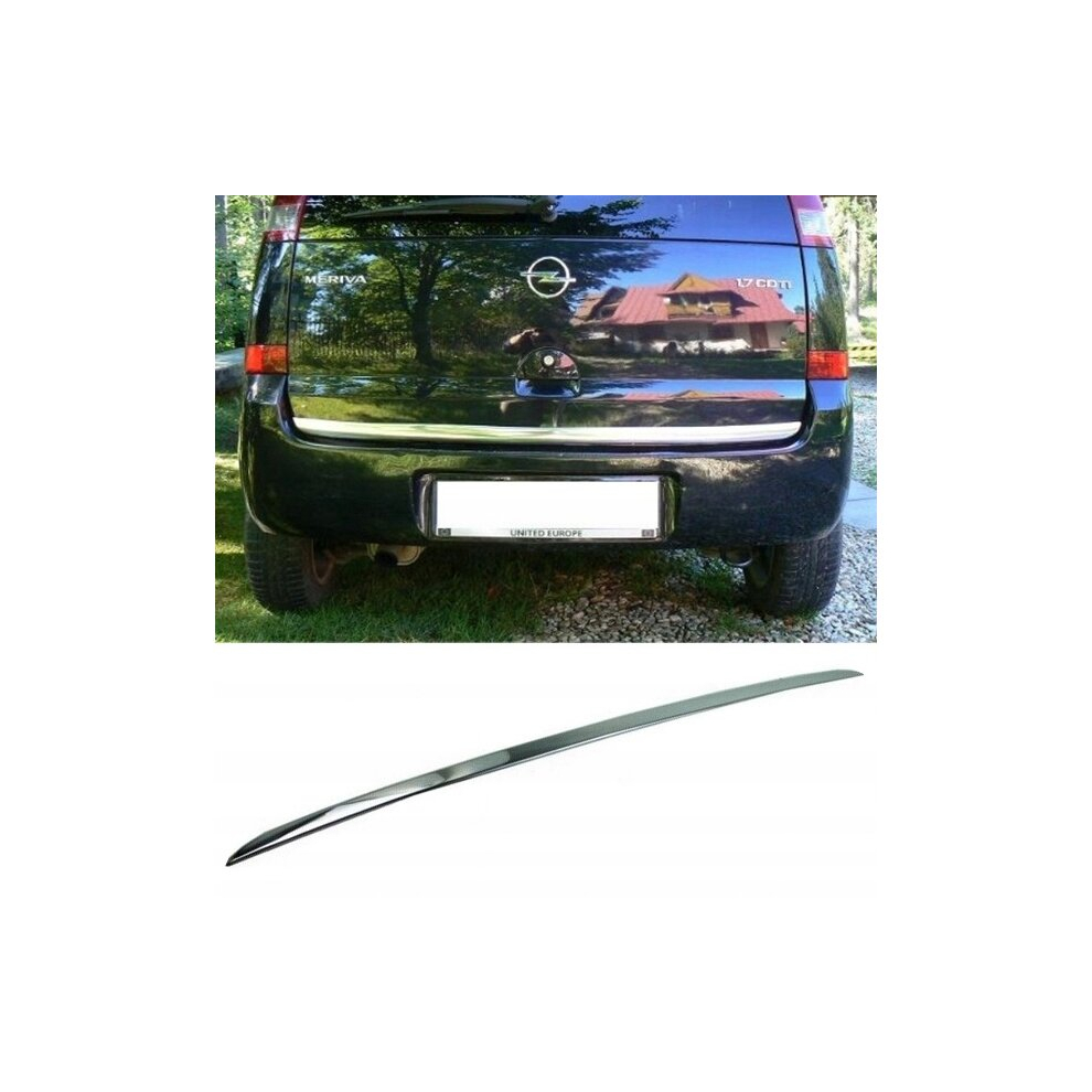 Opel Meriva A Chrome Trunk Trim - Tailgate Accent - Premium Car Rear Detail - Shine Enhancer Tuning 4104032134811