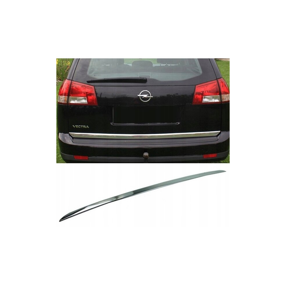 Opel Vectra C Estate Chrome Trunk Trim - Tailgate Accent - Premium Car Rear Detail - Shine Enhancer 4108917323291