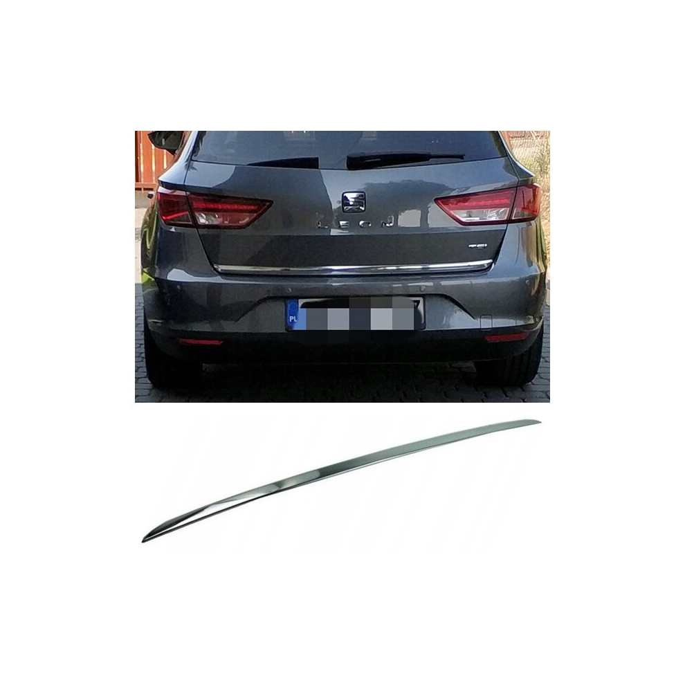 Seat Leon Iii St 5F8 Estate - Chrome Trunk Trim - Tailgate Accent - Premium Car Rear Detail - Shine Enhancer 4111346566825