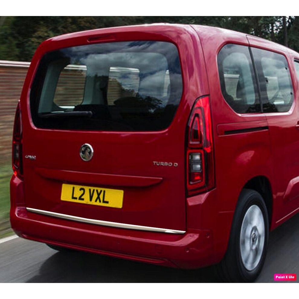 Opel Combo Life - Chrome Trunk Trim - Tailgate Accent - Premium Car Rear Detail - Shine Enhancer Tuning Klapa 4107435409678