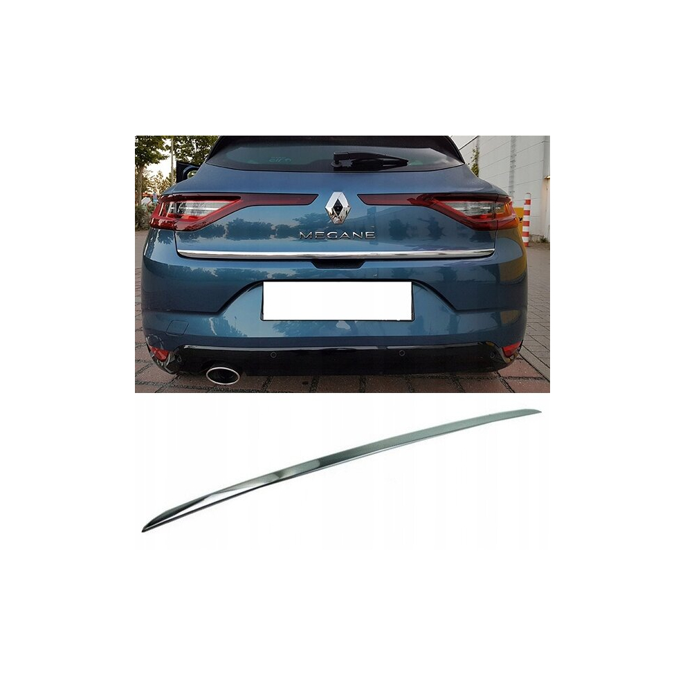 Renault Megane Mk Iv Hb - Chrome Trunk Trim - Tailgate Accent - Premium Car Rear Detail - Shine Enhancer 4110657237752