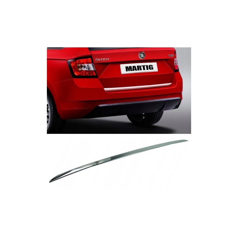 Skoda Fabia Iii 3 Estate - Chrome Trunk Trim - Tailgate Accent - Premium Car Rear Detail - Shine Enhancer 4093987667119