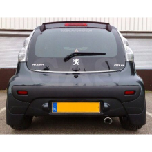 Peugeot 107 - Chrome Trunk Trim - Tailgate Accent - Premium Car Rear Detail - Shine Enhancer Tuning na klapę
