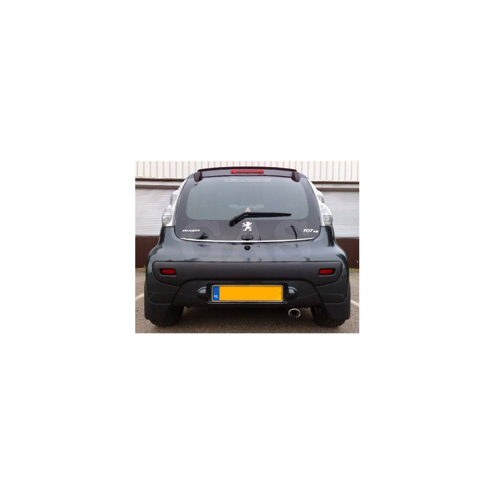 Peugeot 107 - Chrome Trunk Trim - Tailgate Accent - Premium Car Rear Detail - Shine Enhancer Tuning na klapę
