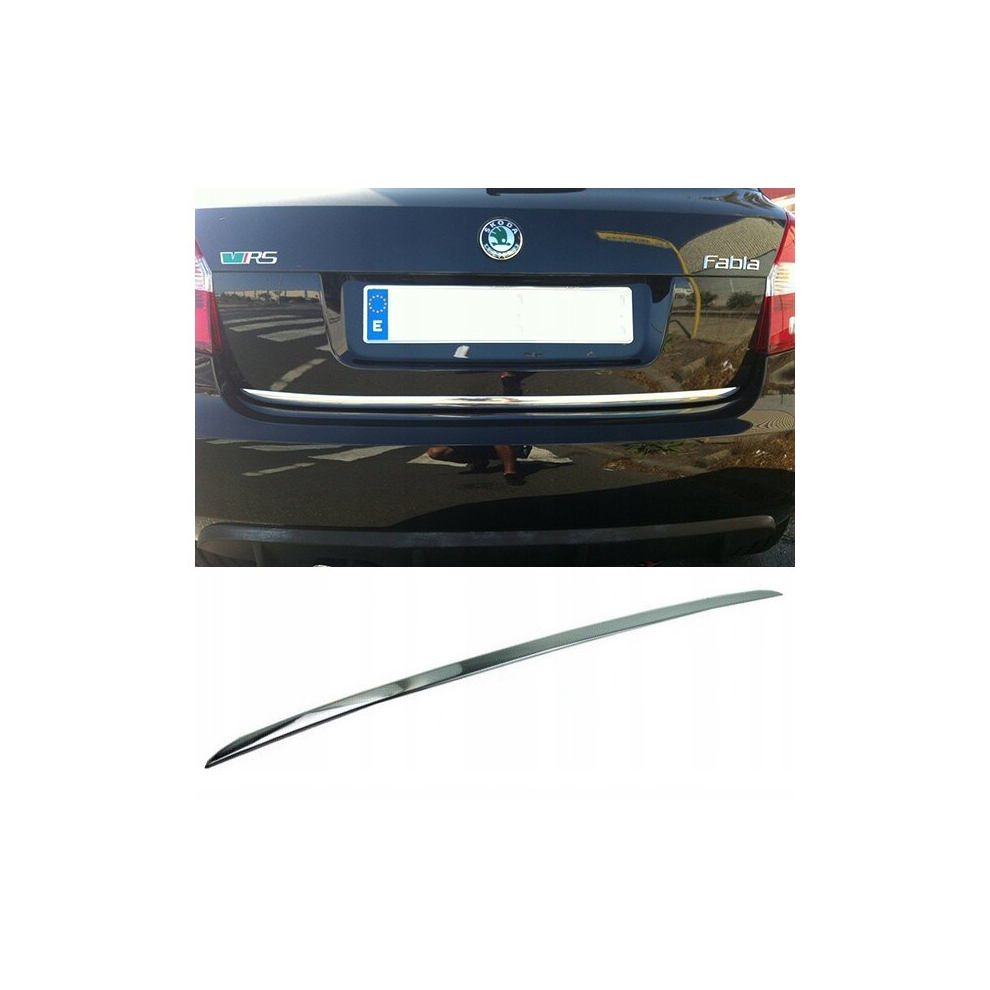 Skoda Fabia Ii Hb - Chrome Trunk Trim - Tailgate Accent - Premium Car Rear Detail - Shine Enhancer 4119444228690