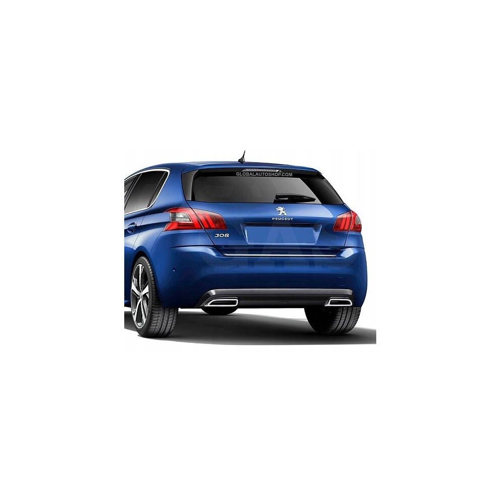Peugeot 308 Ii Hb - Chrome Trunk Trim - Tailgate Accent - Premium Car Rear Detail - Shine Enhancer Tuning Klapa 4105784556067