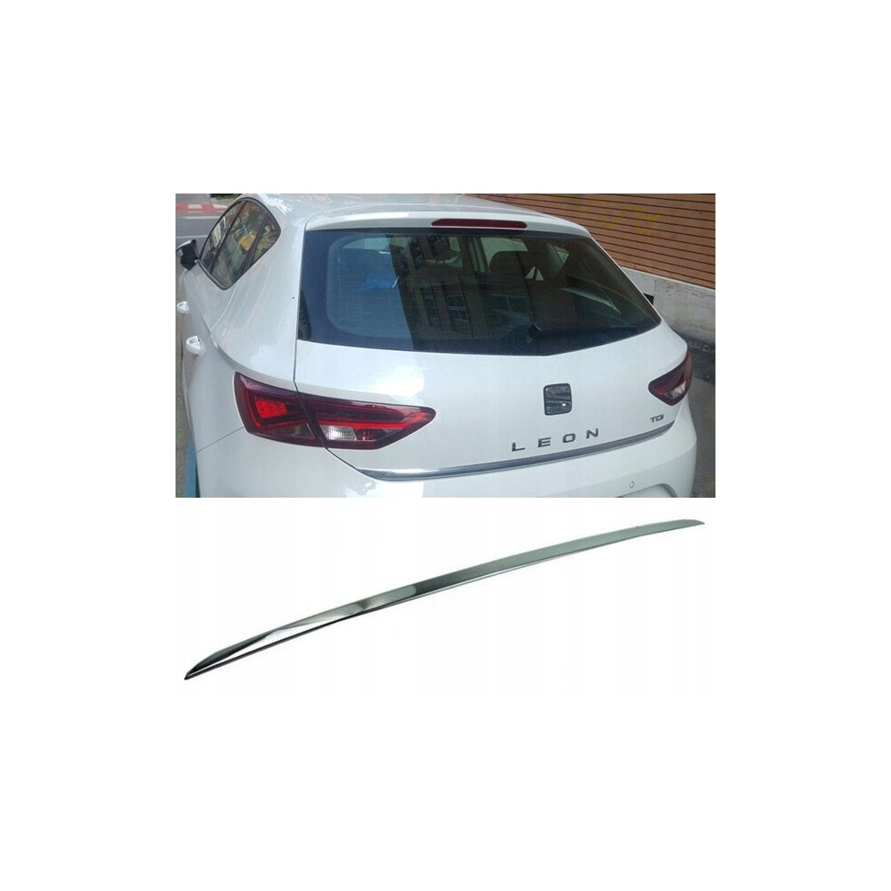 Seat Leon Iii Hb - Chrome Trunk Trim - Tailgate Accent - Premium Car Rear Detail - Shine Enhancer 4114948058095