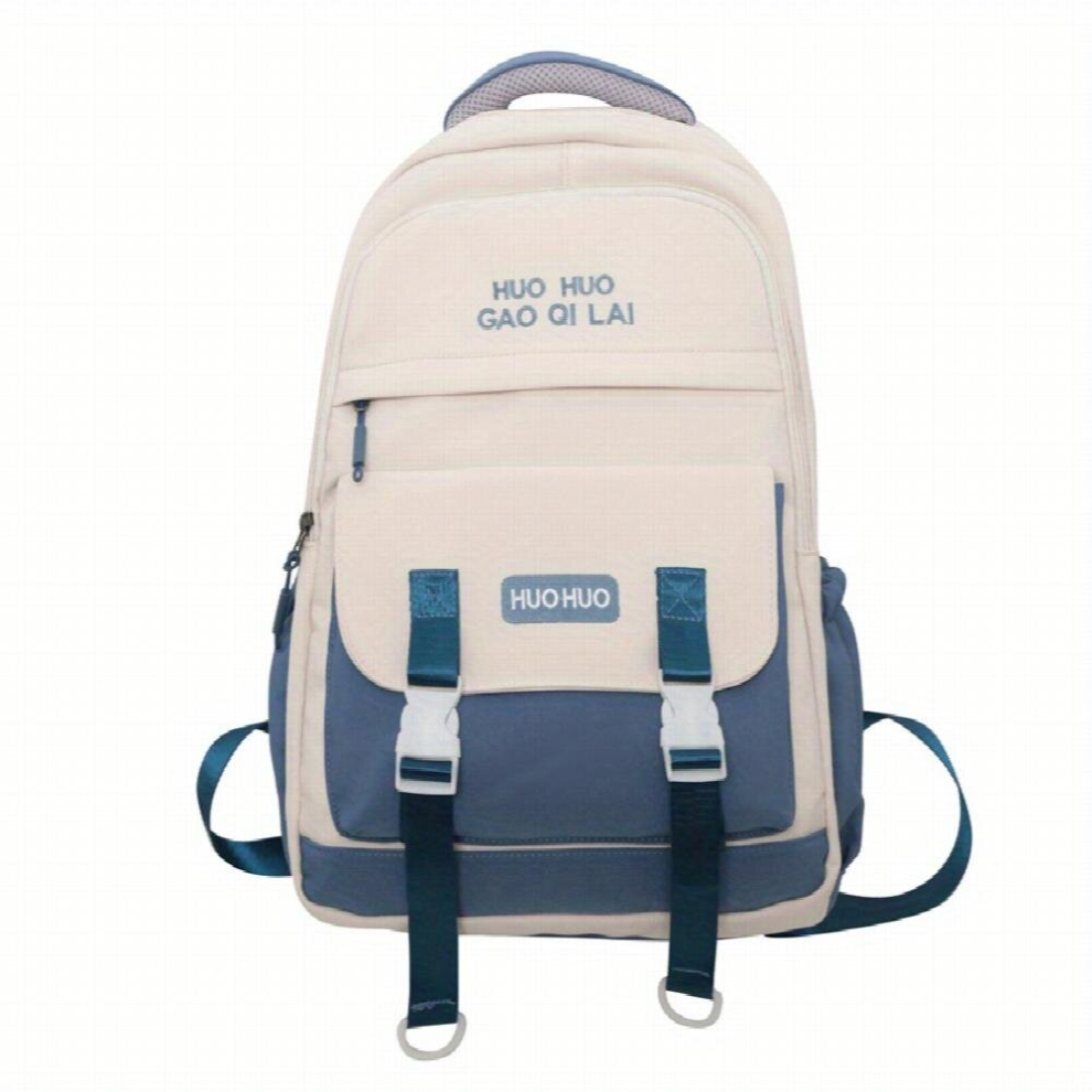 Pocket Large Capacity Travel Backpack Laptop Backpack School Bag For Middle High School College Student Blue 885675144811