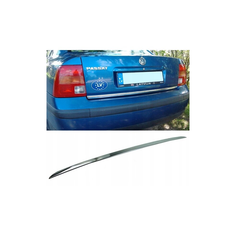 Vw Passat B5 Saloon - Chrome Trunk Trim - Tailgate Accent - Premium Car Rear Detail - Shine Enhancer Tuning Klapa 4102534951288