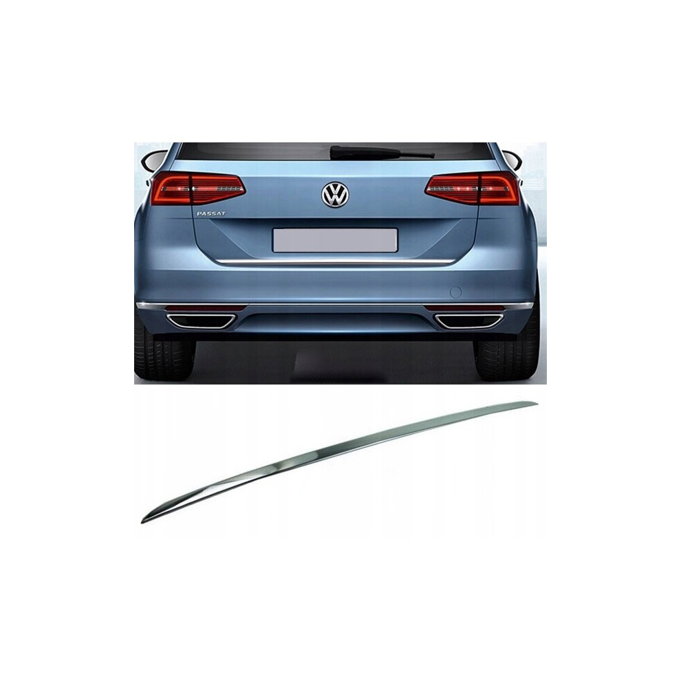 VW Passat B8 Estate - Chrome Trunk Trim - Tailgate Accent - Premium Car Rear Detail - Shine Enhancer