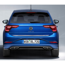VW Polo 6 VI Chrome Tailgate Trim - Premium Rear Strip, High-Gloss Shine, Easy 10-Minute Install